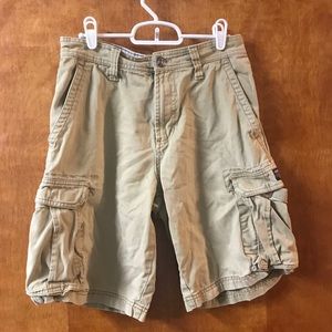 Aeropostale Cargo Tan Shorts Men Size 28